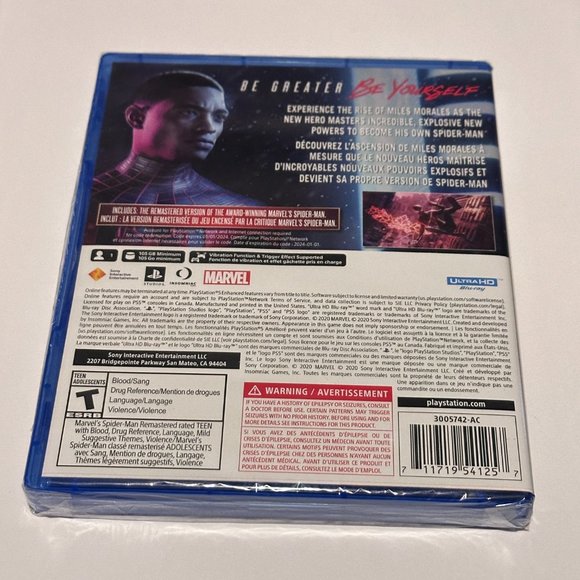 Marvel Spider-Man Miles Morales Ultimate Edition Sony PS5 Factory Sealed - Picture 2 of 3